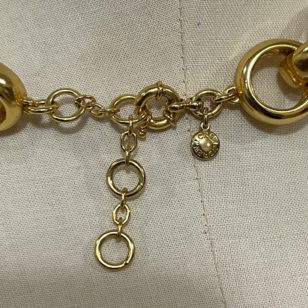 Gold Chunky Chain Statement Necklace - Women Jewelry 16” - Picture 3 of 4